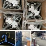 White Color 16 Inch 1.9mm Powder Coated Wire Hangers with good price