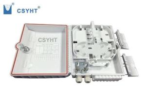Quality 16FO FTTH Fiber Optic Terminal Box , Plastic Outdoor Fiber Optic Termination Box wholesale