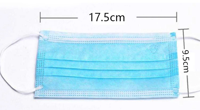 Surgical Disposable Medical Facial Mask Non Woven Face Mask Fabric 3 Ply Manufacturer
