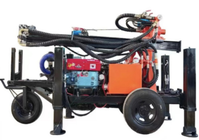 Trailer Mounted Drill Rig Machines Portable For Water Well Drilling