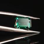 Green Emerald Princess Cut 1 Carat Moissanite Loose Stone Diamond
