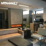 Adjustable Wall Mounted Electric Fireplace Burning Flame Manual Panel