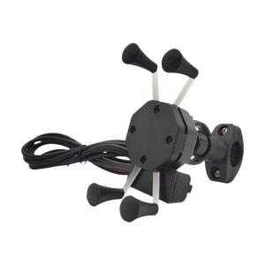 Quality Black 5V 2.5A X Claw Motorcycle Phone Mount For Iphone 11 0.3KG wholesale