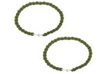 Standard Size Elastic Boot Bands Polyester Military Blousing Straps Green Color