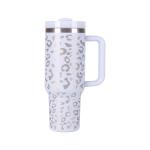 Eco Friendly 40 Oz Stainless Steel Tumbler With Handle Insulated Simple Modern