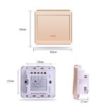 1 2 3 Gang Wifi Smart Wall Touch Switch Glass Panel Light 2.4GHz