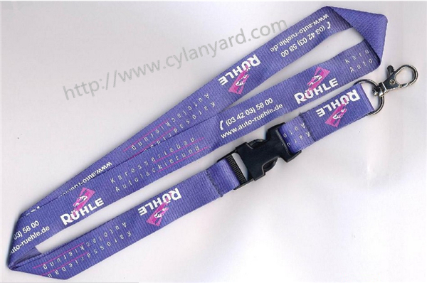 logo printed polyester lanyards