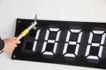 Light Transmission Price Display Board 700*280mm Gas Station Price Flip Signs