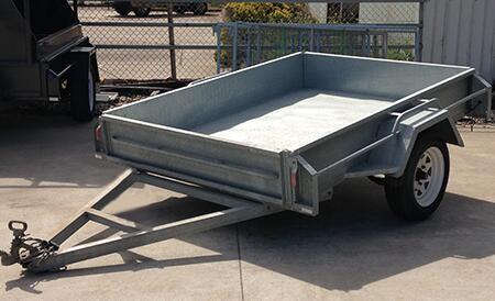 6X4 Hot Dipped Galvanised Single Axle Trailer 750KG