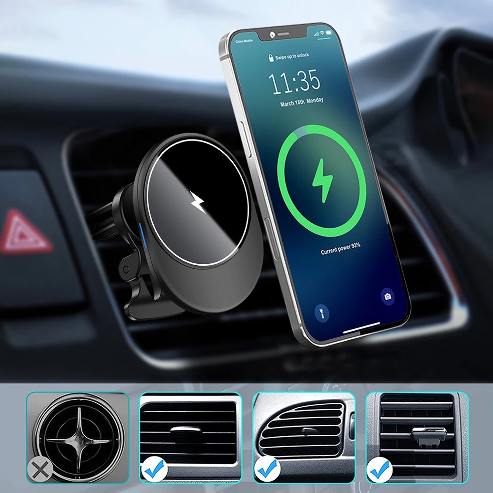 9V 1.1A Wireless Magsafe Charger 10W Portable Cell Phone Holder