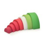 BPA Free Toddlers Kids Stacker Silicone Stacking Toys Building Educational