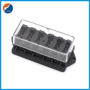 Quality 30A 32V Fuse Blocks 115.5x53x42mm 6 Way Blade Fuse Box For Automotive wholesale