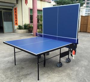 Quality 9FT Folding Indoor Table Tennis Table MDF Ping Pong Table Metal Accessories Rack wholesale