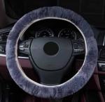 Steeringwheel faux fur Steering Wheel Cover Genuine Leather Cover NEW