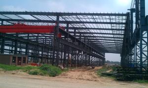 Quality Industrial Steel Buildings / Prefabricated Steel Frame Workshop Buildings wholesale