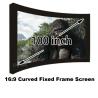Buy cheap Quality Assurance Cinema Projector Screens 100 Inch DIY Curved Fixed Frame Wall from wholesalers