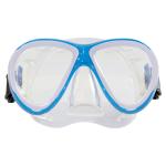 Kids Freediving Pink Dive Mask Low Volume Tempered Glass Lens