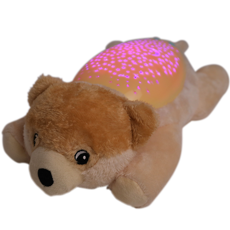 0-7Years Old Baby Sleep Soother Toy Dog Plush Doll With Projectable Lighting And Music