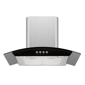 Quality Commercial Arc Glass Chimney Hood 40 Inch 800 Cfm wholesale