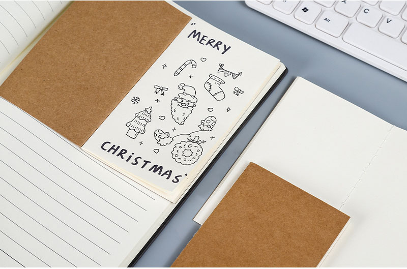 Gift Custom Soft Cover Kraft Paper Notebook A5 B5 B6 Size Sew Binding Brown Note Book