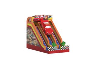 Quality Racing Car Theme Dry Inflatable Slides Customized 8x5x6m wholesale
