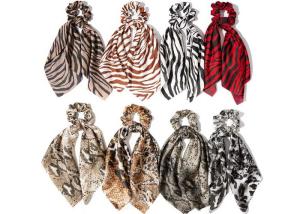 Quality Winter leopard-print snake-print large ribbon headband lady hair updo two in one cross-border bowel ring accessories wholesale