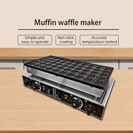 Professional Snack Machine Manufacturer Stainless Steel Mini Pancke Machine 50 Holes Dorayaki Pancake Maker Machine