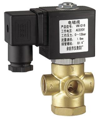 VMI-B brass 3-way solenoid valve direct acting normally open NO 1 / 4 " DC24V