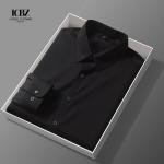 Gender Men Slim Fit Dress Shirt with Logo 100% Mercerised Blue/Red/Green/White
