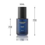 Luxury Clear 30ml Liquid Foundation Bottles With Black Gold Collar Lotion Pump