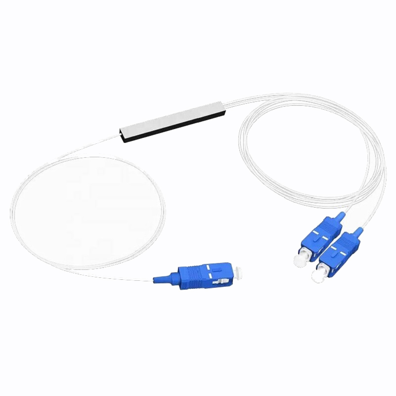 1x2 Sc Apc Plc Rack Mount Fiber Optic Splitter 2 In 1 Out