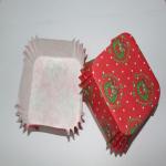 Square PET film Paper Cake Cup