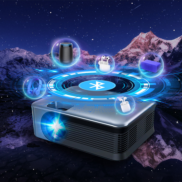WiFi HD Video Mobile Phone Mini Projector 12V With Synchronize