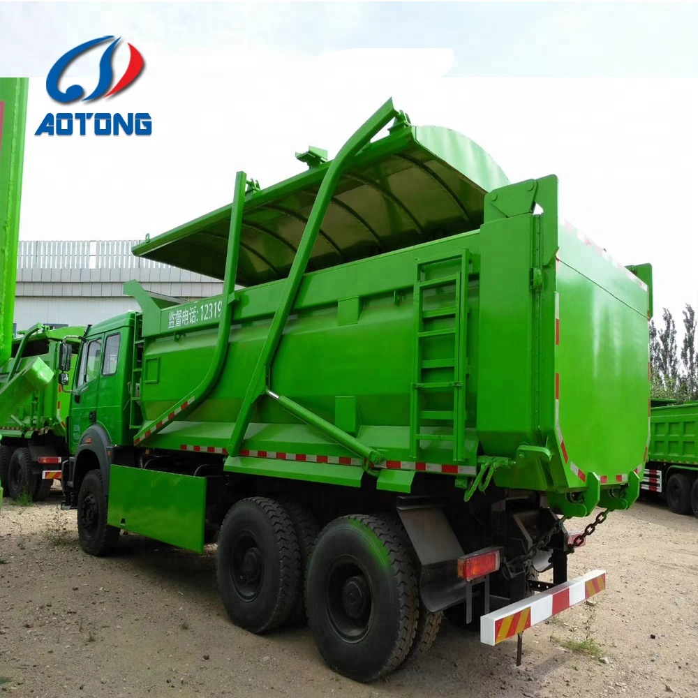15 Ton Diesel Construction Waste Transport Tipper Truck with Truck Body Cover
