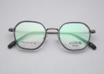 Blue Black Metal Glass Frames Light Stylish Sophisticated Comfort Eyeglasses