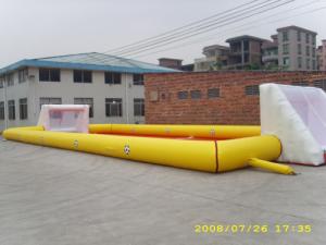 Quality Adult Large Inflatable Soccer Field / Fun Football Field Artificial Grass wholesale