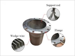 Quality Reverse Bake Flush Rotary Screen Drum Wedge Wire Cylindrical OD450 x 500mm wholesale