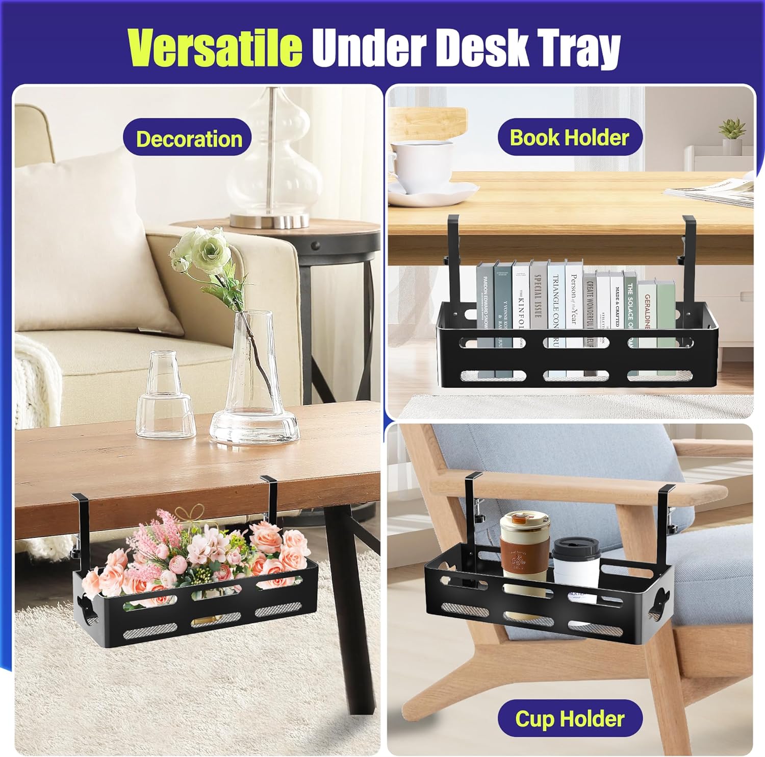 Metal Cable Management Box for Under Desk Cable Management 1mm Thickness Powder Coating