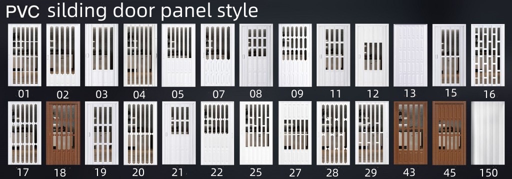 Flame Retardant PVC Sliding Folding Partition Odor Proof Easy Cleaning