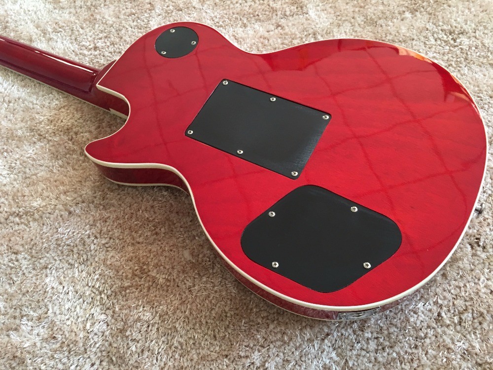 LP custom guitar with Floyd rose bridge and 3 Humbacker Ace Frehley Budokan Signature LP Custom Electric Guitar lightnin
