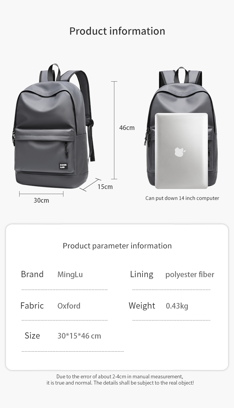 New custom japanese fashion middle school student bagpack waterproof backpack school bags