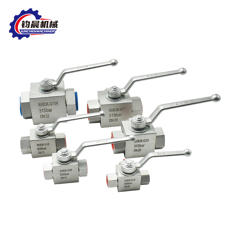 KHB3K High Pressure Hydraulic BALL Valve NPT/SAE/BSP/BSPT Carbon Steel