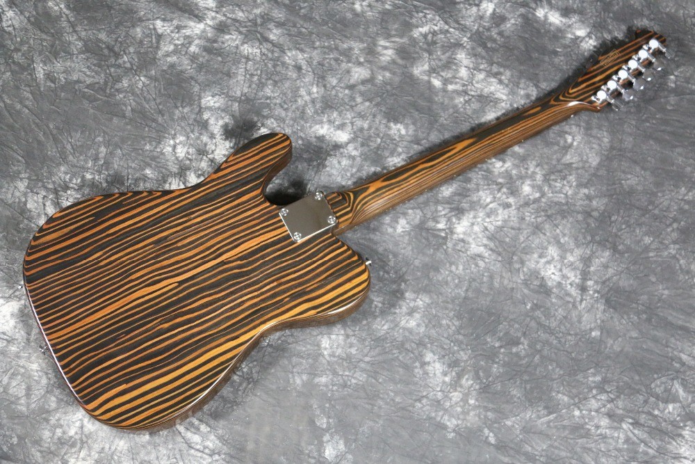 natural finishing Zebrawood body zebrawood neck Tele Electric guitar Guitarra All color Available