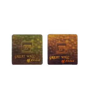 Quality 3D Dynamic Holographic Security Stickers Bronzing Laser Holographic Logo Sticker wholesale