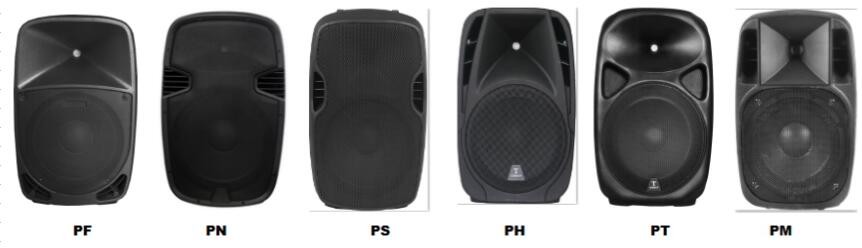 15 inch Active Speaker System Portable PA with Battery handle and wheels , Trolley speakers