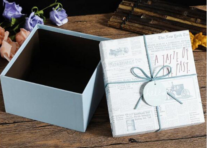 Durable DIY Custom Printed Gift Boxes Recycled Coated Paper Materials
