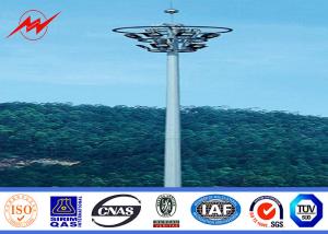 Quality 45m Powder Coating High Mast Sports Light Poles Approved 400w - 5000w Power wholesale