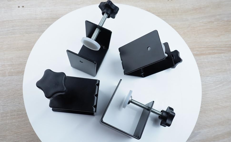 White/Black Cabinet Installation Tool Drawer Face Clamp for Flexible Drill Hole Guide