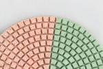 3-Color 4 Inch Diamond Wet Polishing Pads For Polishing Marble Granite Concrete