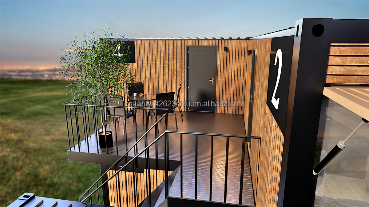 20ft Custom Flat Packaging Wooden Container Prefab House for Garden Office Hotel Container Houses